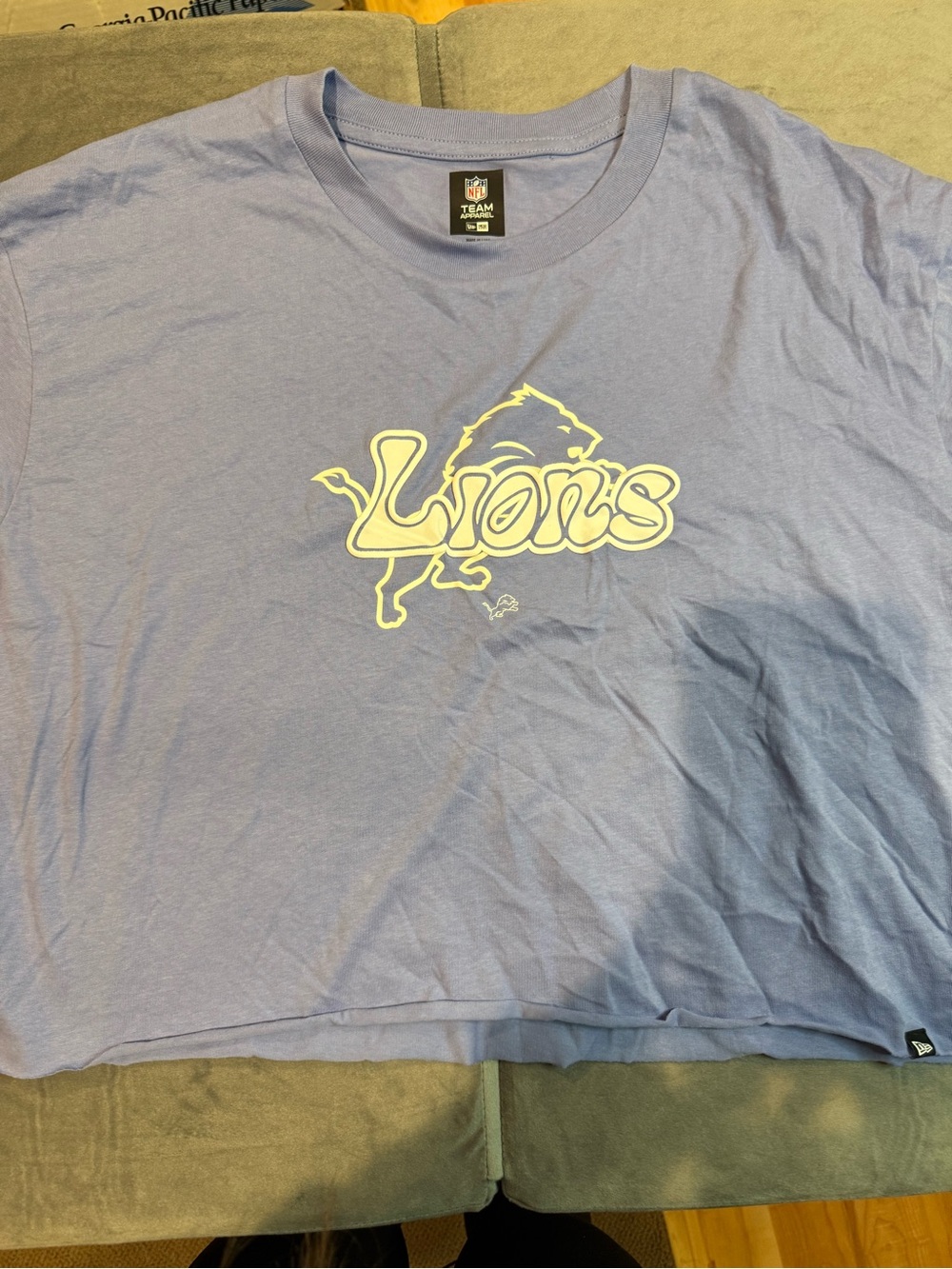 NFL Light Blue Detroit Lions Short Sleeve Tee
